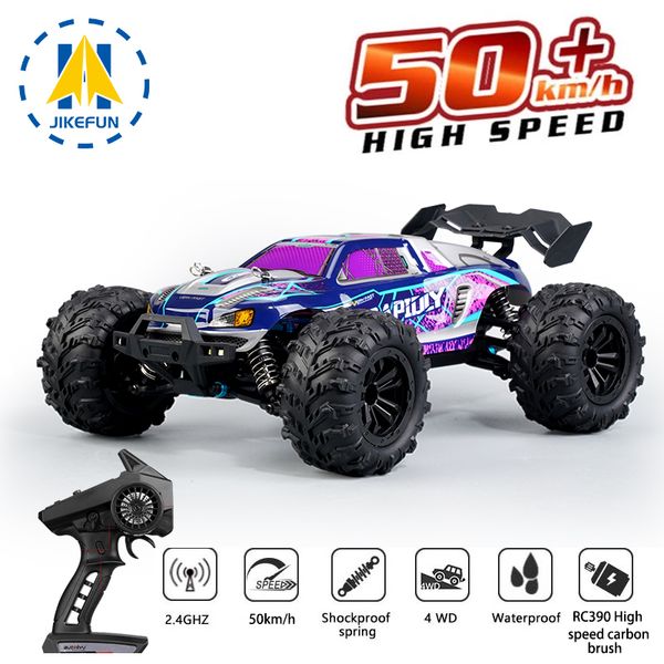 ElectricRC Car 116 RC Off Road 4WD 50kmh 24G Elettrico ad alta velocità Rock Crawler Drift Truck Giocattoli telecomandati per adulti Ragazzi 230612