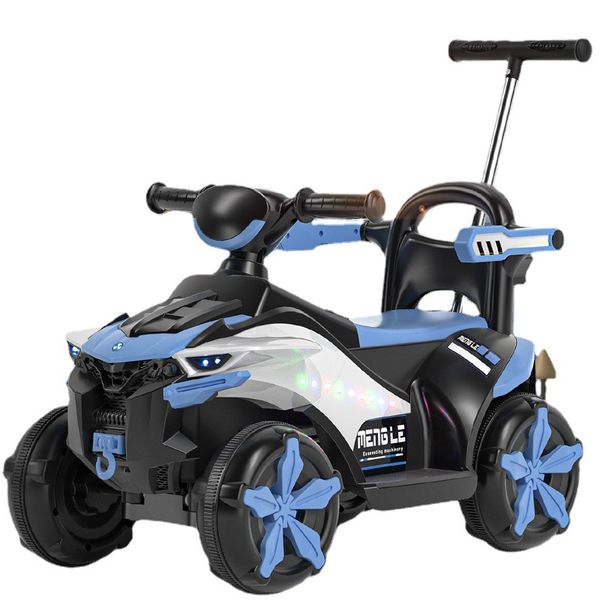 Carro de quadriciclo elétrico infantil pode sentar crianças andam em carro off-road de carregamento 4 rodas carro de brinquedo com música leve