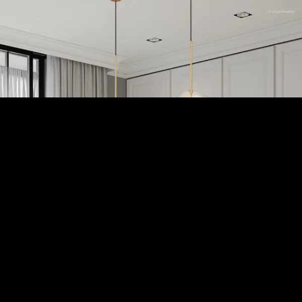 Lâmpadas pingente bolha de vidro luzes para cozinha quarto cabeceira restaurante decoração lâmpada de teto pendurado lustres de iluminação modernos
