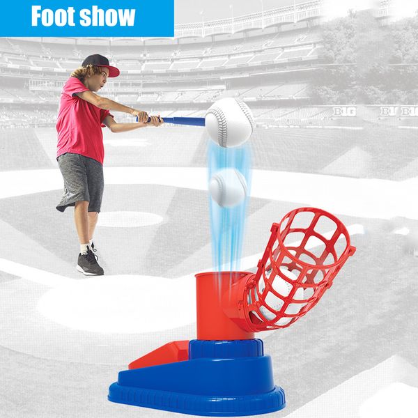 Другие спортивные товары Автоматические бейсбольные шариковые шарики набор детей мальчики для девочек бейсбольная бита тренировка