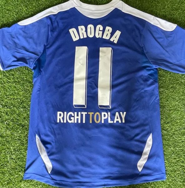 Maglia da calcio retrò 2011 2012 LamPard Drogba Maglia da calcio MATA TORRES TERRY Maglia da calcio classica da uomo maglia kit uniforme de foot cfc jersey