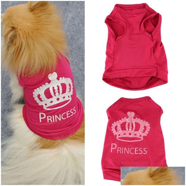 Abbigliamento per cani New Pet Cat Costume Piccoli vestiti Cute Puppy Kitten Tshirt Summer Vest Shirt per Spring Drop Delivery Home Garden Supplie Dhsog