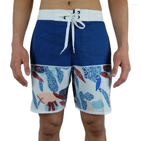 Shorts Masculino 4 Way Stretch Men Bermuda Surf Board Impermeável Dryfit Breath Natação Summer Beach Trunks Para Hombre Gym Fitness