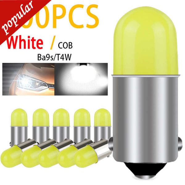 Yeni toptan 500pcs ba9s LED T4W H6W T11 TAR İÇ PLASYA LIGHT OKUK KAPILI LAMP YAYRAK 3D COB MAP BULB DC12V BEYAZ