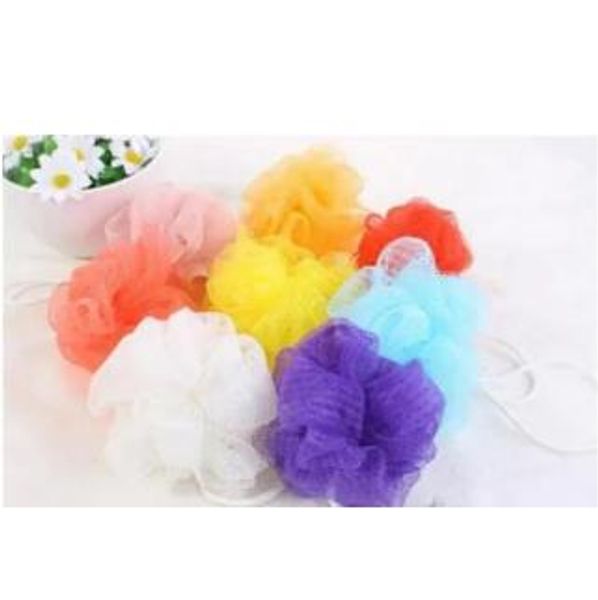 New Loofah Bath Ball Mesh Sponge Milk Shower Accessories Nylon Mesh Brush Shower Ball 5g Soft Body Cleaning Mesh Brush