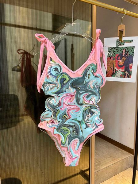 Novo maiô feminino alto com suporte de peito g Adequado para parque aquático maiô respirável e confortável design de uma peça