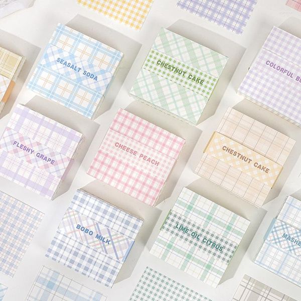 200pcs Cute Lattice Notepad Kawaii Things For School Stationery Supplies Memo Pad Accessori per ufficio 80mm