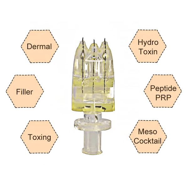 Kristal Çok Mezoterapi Enjektör İğnesi 5pins Tek Kullanımlık Çoklu İğne Mezo Mikroiğne Mezo Tabancası Enjektör Güzellik