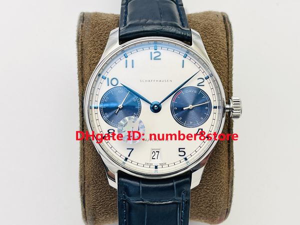 ZF Factory IW500715 Designer Mens Watch Swiss 52010 Mecânico Automático 42mm Relógio de Pulso Casual Sapphire Crystal Power Reserve 72 horas Resistente à Água