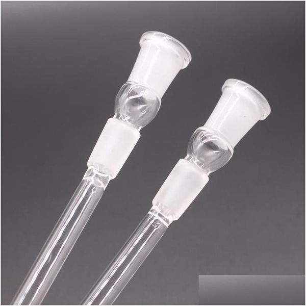 Rauchpfeifen Hochwertige Wasserpfeifen Glas-Downstem-Diffusor Super lang 9 Zoll 14 mm bis 18 mm männlich weiblich Down-Stem-Adapter für Bongs Wa Dhoje