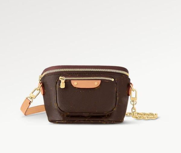 Mini Bumbag 7A Designer Borsa in pelle genuina M82335 BASSO CAMPO LUSSO LUSI ESTATE DOMUNE PASSEGGIO CLASCHI