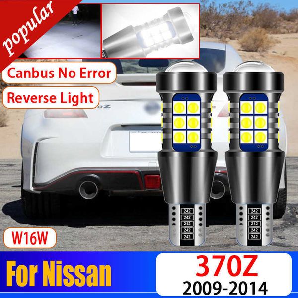 Новый 2PCS CAR CANBUS Ошибка БЕСПЛАТНО 921 LED Reverse Light W16W T15 Backup Bulbs для Nissan 370Z 2009 2011 2011 2012 2013 2014