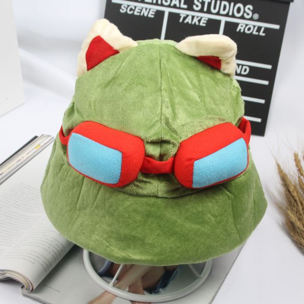 Cappelli da festa kawaii Swift Scout Timor Teemo's Hat Uomo Donna MerchAndise side Cosplay Party Warm Hat Army Green Cap 230614