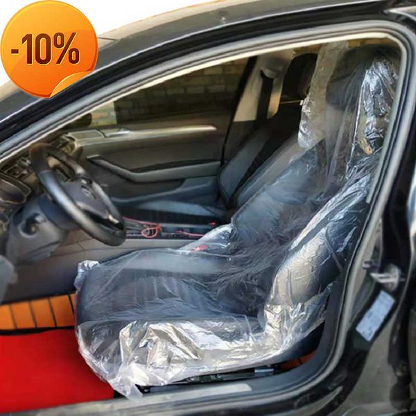 Atacado 200 pçs/conjunto 100 pçs capas de assento de carro 100 pçs capas de volante à prova dwaterproof água limpeza à prova de óleo suprimentos de carro decoração loja