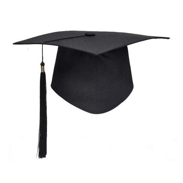 Cappelli da festa Classe di alta qualità di cappellini da laurea per adulti con nappe per forniture per feste di cerimonia di laurea 230614