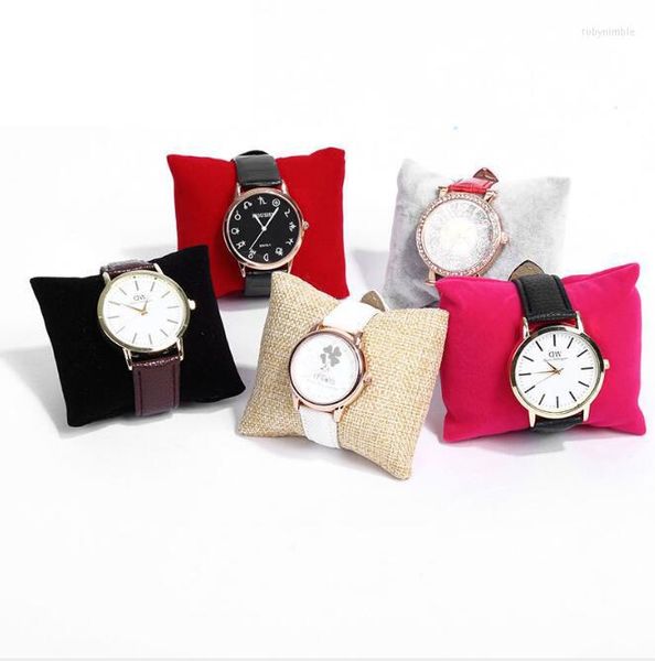 Sacchetti per gioielli 5 pezzi / Cuscino per orologio Cuscino per display con bracciale in velluto Nero Puntelli a 4 colori