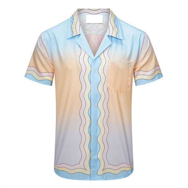 2023 Designer T-Shirts Fashion Shirt Herren-Brustbrief drucken Freizeitbluse Tops Straßen Passen Kurzarm Tee gemischte Farbe Populärer Sommer 3xl