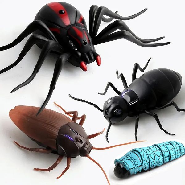 Electricrc Animals Remote Control Remoto Toy Trick Terrificante Mischio Terrificante Mischio Giocattoli Funny Novelty Gift RC Spider Ant 230613