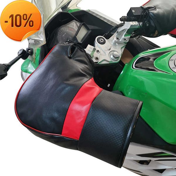 Großhandel 2 stücke Motorrad Roller Batterie Auto Lenker Muffs Roller Dicke Warme Grip Griff Bar Muff Regendicht Winter Wärmer Handschuhe