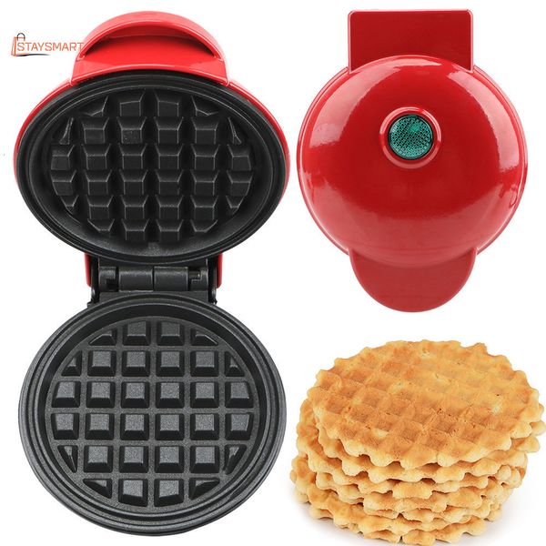 Formas de cozimento Molde de waffle para café da manhã Forno de bolo de ovo Mini fabricante de waffles elétrico Bubble Egg Cake Forno Panela Eggette Machine Mini Waffle Pot 230613