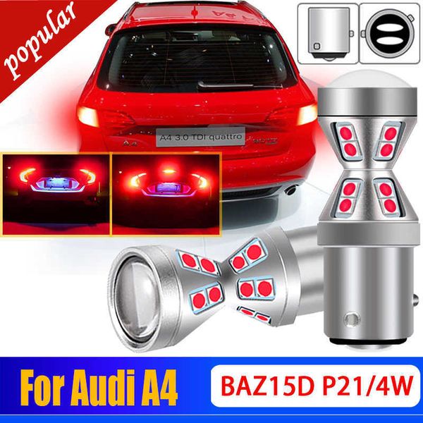 Novo 2X High Bright Canbus Error Free 1157 P21/4W 566 Stop Brake Light Bulb BAZ15d Para Audi A4 2.0 TFSI 3.0 2.7 TDI quattro 2000-2009