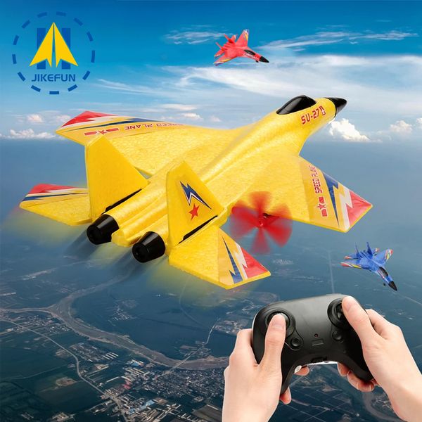 ElectricRC Aircraft RC Aircraft SU27 Plane 2.4G Radio Control Glider Remote Controlled Fighter Fighter Foam Airplane Model Toys for Children Boys 230613