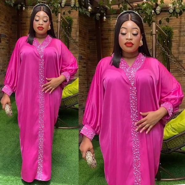 Roupas étnicas MD Plus Size Vestidos Para Mulheres 2023 Dubai Africano Abayas Festa de Casamento Manga Longa Robe Turquia Veste Estilo Boubou Femme