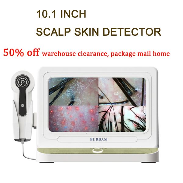 Steamer HD Skin Hair Detector AI Smart Scalp Follicle Analyzer Touch Screen Scanner Dispositivo de teste de umidade de óleo 230613