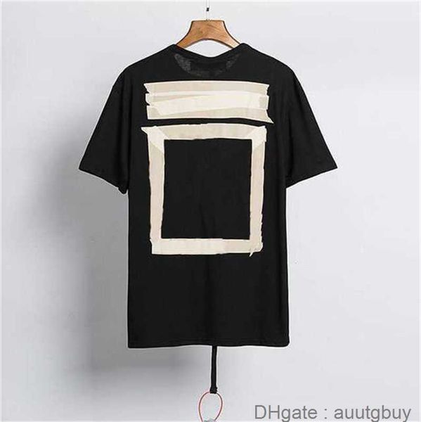 Man Designers Mens Womens T shirts Tees Summer Hip Hop Men Offs T-shirts Letter Polo shirt Skateboards White Short Sleeves High Street 2023 Offs Black white 2N40