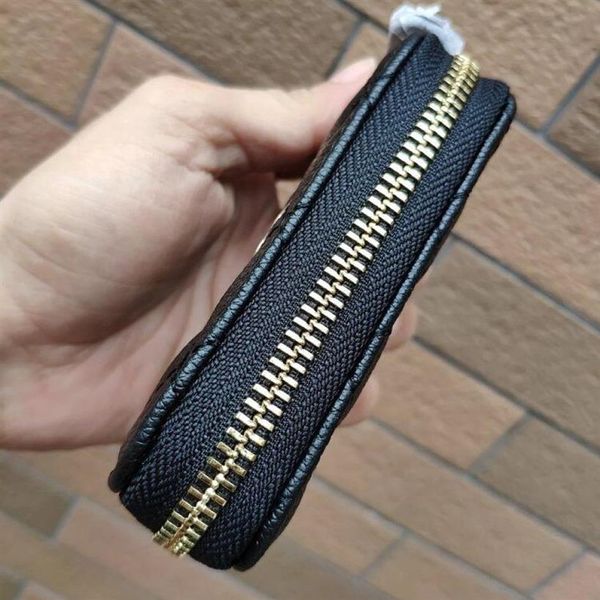 2019 NewFashion C PU Leather Mini Wallet clássico porta-cartões Saco de armazenamento de moedas Presente VIP com saco de pó de plástico presente de festa senhora lux5247R