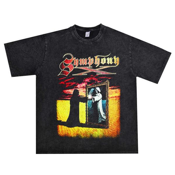 Speed Vanguard Heavy Metal Rock Symphony Onbekend Symphony Band gewassen T-shirt