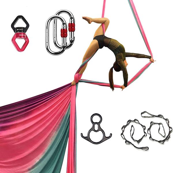 Widerstandsbänder Hardware für Aerial Dance Set Aerial Silk Wirbel Klettern Yoga Zubehör Fly Aerial Silks und Hängemattenschaukel Zubehör 230613