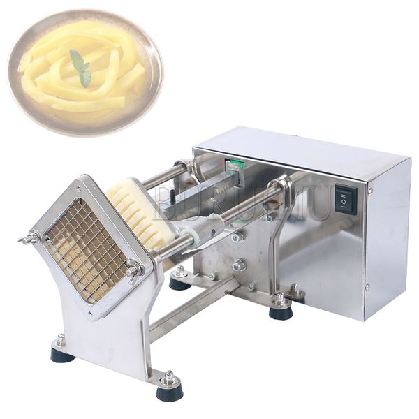Lewiao Patates Kızartması Kesici Patates Çipi Havuç Kesici Dilimleyici Paslanmaz Çelik Sebze Meyve Parçalama Makinesi Elektrikli Patates Kesici