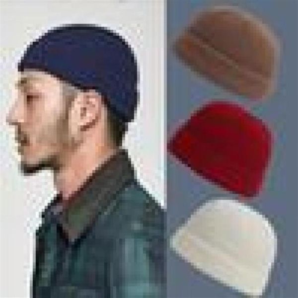 BeanieSkull Caps Unisex Solid Skullies Beaines Cappello lavorato a maglia Uomo Cappelli invernali Moda donna Bonnet Mascara Caldo berretto di pelliccia spessa Uomo B7221q