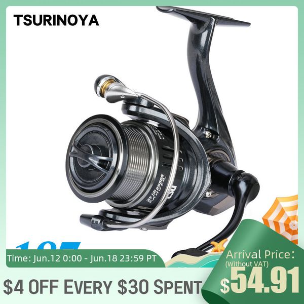 Baitcasting Reels Tsurinoya 187G Ультра -световая прядильная рыбацкая катушка Ranger 2000S 2500S 3000 -х