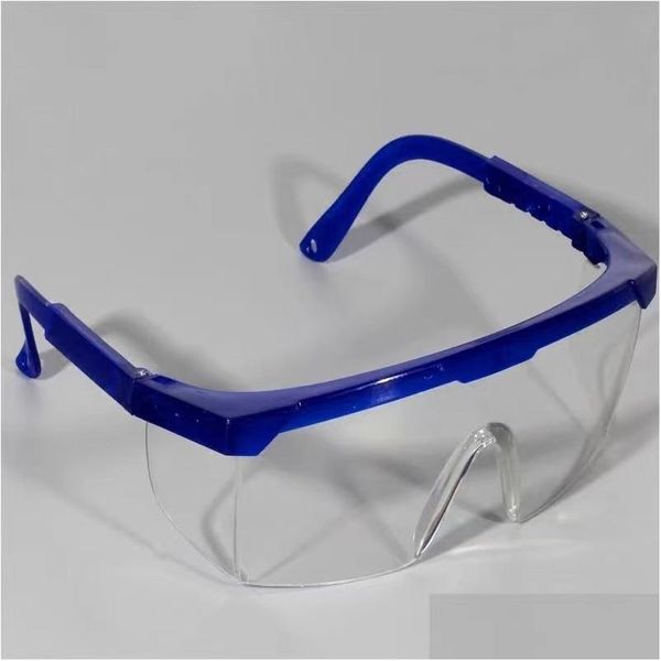 Proteção para os olhos Óculos de segurança Óculos de proteção para laboratório Lentes transparentes Suprimentos antipoeira para local de trabalho Drop Delivery Office Ônibus escolar Dhejn