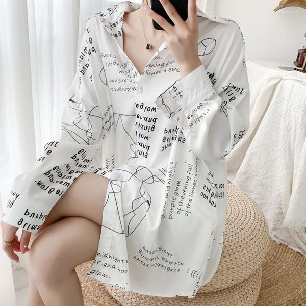 Indumenti da notte da donna Novità Sleepshirt Satin Women Home Dressing Gown Intimo Lingerie Camicia da notte corta Mezza manica Summer Homewear