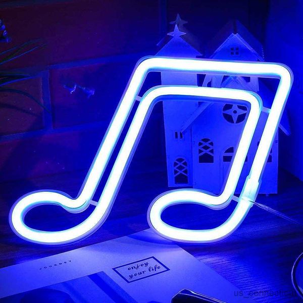 LED Neon Sign Music Cat Sign Lights for Bedroom Decor USB Battery LED Neon Night Light Home Bar Decoration Gifts New R230614