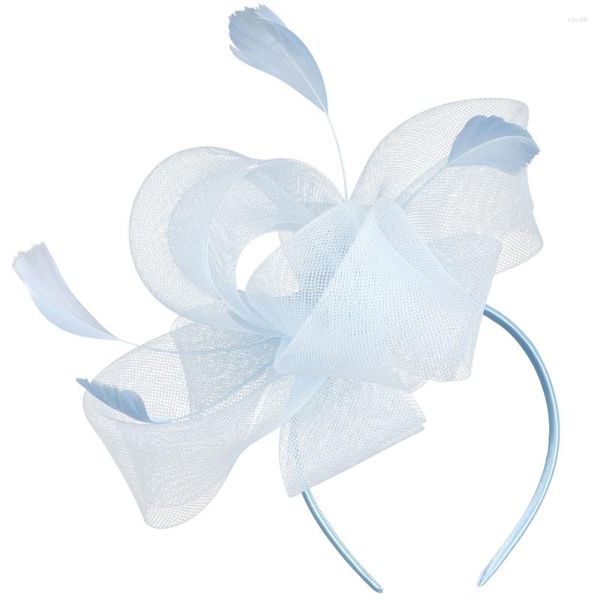 Bandanas Tea Party Hat Fascinator Headpiece Chapéus Fascinators Feminino Malha Gancho de Cabelo Artificial Mulher Acessórios Florais