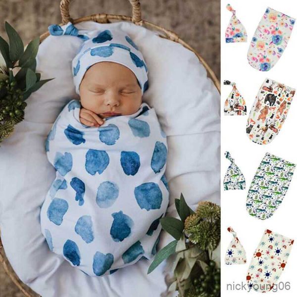 Sacchi a pelo Infant Swaddle Coperta di mussola Neonato Wrap Photo Prop R230804