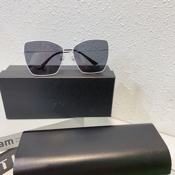 Marken-Sonnenbrille für Herren und Damen, Metallrahmen, Gläser mit Farbverlauf, geeignet zum Autofahren, Angelgürtel, Zubehörbox