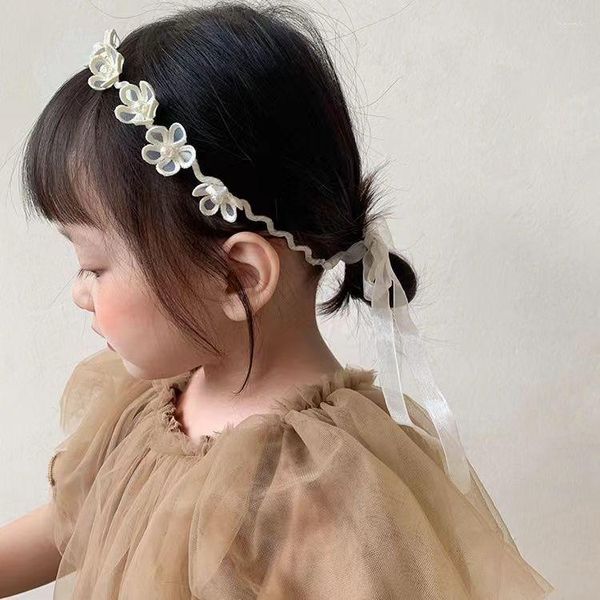 Saç Aksesuarları İnci Kızlar Head Band Hoop Headdress Çiçekler Prenses Stil Tatlı Sevimli Bebek Yumuşak Güzel Tasarım