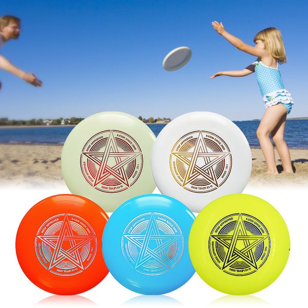 Игры на открытом воздухе 9,8 дюйма 145 г пластиковые летающие диски на открытом воздухе игра в спортивные диск для юниоров Flying Toy Outdoor Beach Game для взрослых детей игрушки 230613