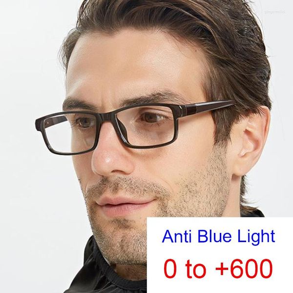 Sonnenbrille, blaues Licht, blockiert Mann, Lesebrille, filtert schädliche Strahlen, Computerbildschirm, Retro, quadratisch, Presbyopie, Lupe, Lesebrille
