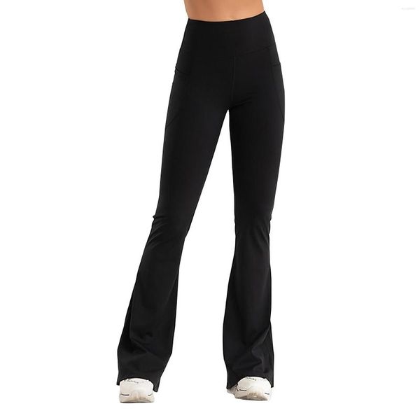 Active Pants Yoga Mens Casual Compresión Legging Feminina Mujeres Bell Bottom Flared Leggings para damas Malla