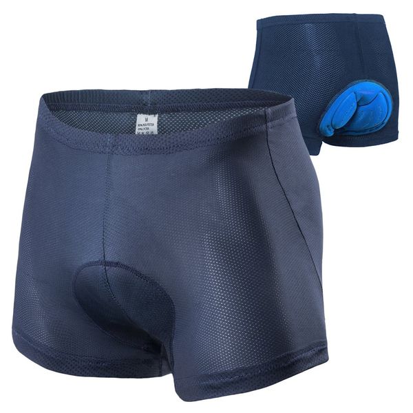 Pantaloncini da bici imbottiti da uomo Intimo da ciclismo con imbottitura Abbigliamento da bicicletta Blu XXL