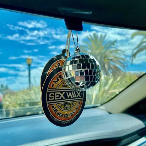 Decorações de jardim bola espelho retrovisor pendurado ornamento para janela automática retro groovy decoração bling encantos acessórios