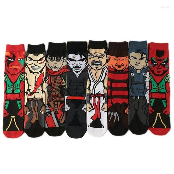 Meias Masculinas Masculino Halloween Novidade Homens Mulheres Filme Desenho Animado Susto Meias Festival Presente Drop Delivery Vestuário Roupa Interior Dh4Sy