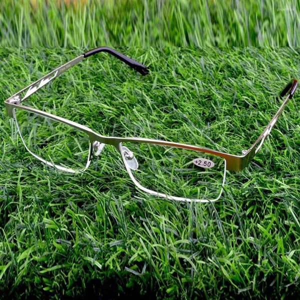 Óculos de sol AL-MG Alloy Masculino Ultralight Sturdy Business Luxury Óculos de leitura 0,75 1,00 1,25 1,5 1,75 2,00 2,25 2,5 2,75 3 a 4