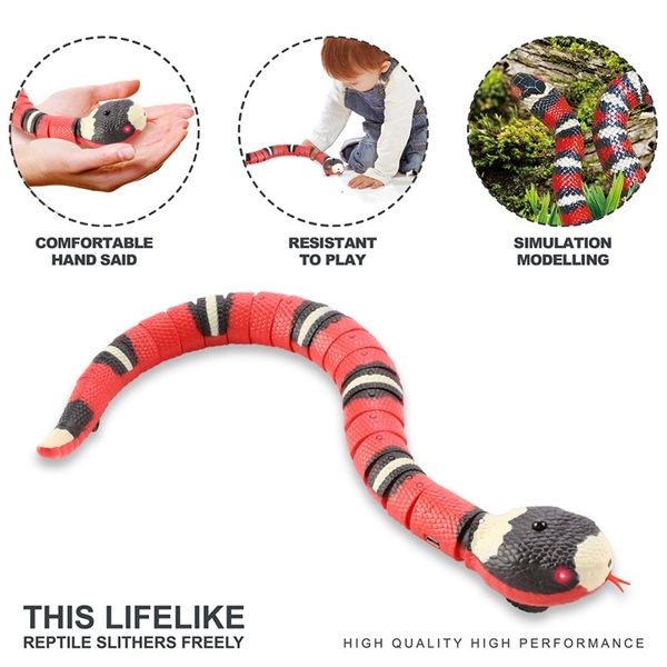 Animali domestici elettronici Induzione elettrica Serpente Giocattolo Gatto Giocattolo Animale Trucco Terrificante Mischief Giocattoli per bambini Divertente Novità Regalo 230613